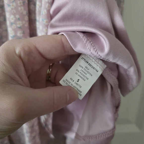 Sienna Sky Wrap Look Midi Dress Floral Womens Size S Light Purple/Light Pink - Picture 4 of 9